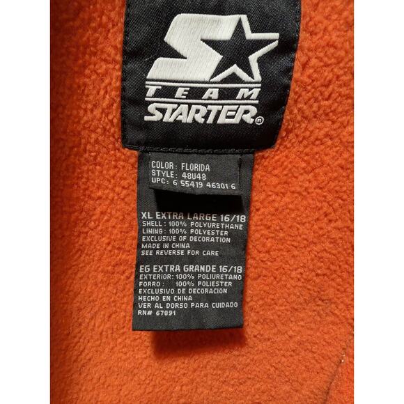 Vintage Starter Florida Gators Youth Jacket XL 16-18 Blue Orange Windbreaker - Picture 6 of 10